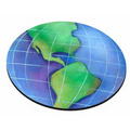 Globe Stock Round Natural Rubber Mouse Pad (8" Diameter)